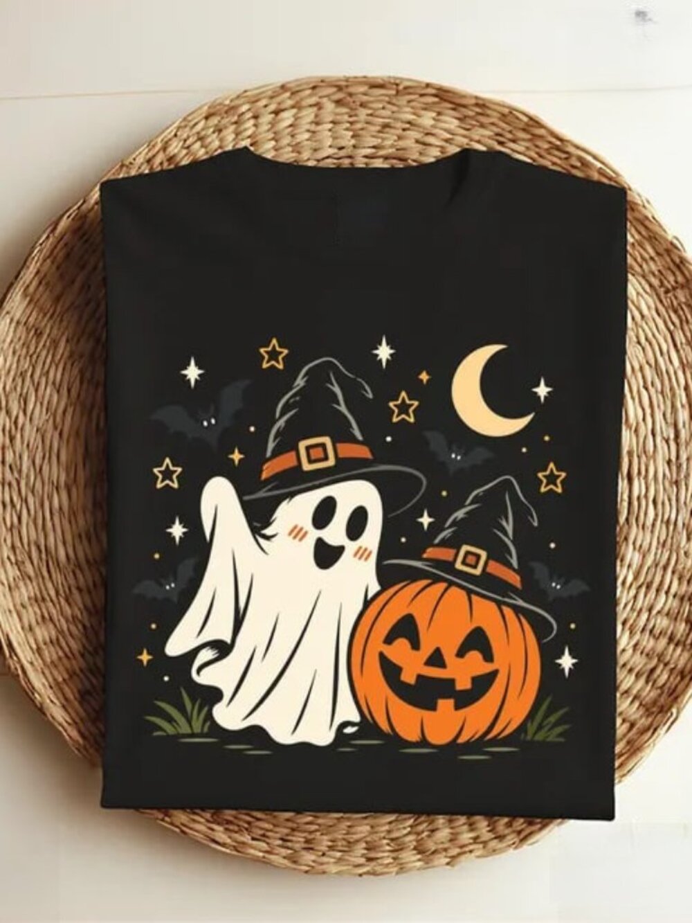 Ghost Pumpkin Shirt, Cute Hallowee Tee, Autumn Shirt Gift